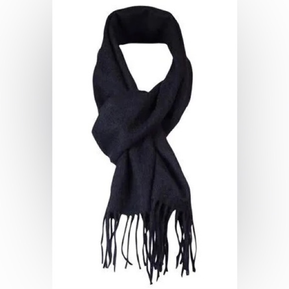 100% Cashmere Scarf Black